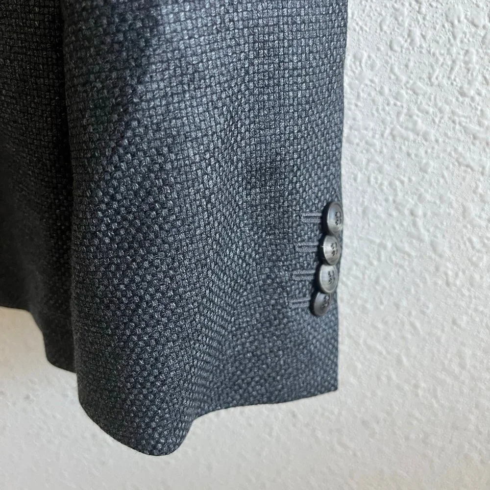 Giorgio Armani Men's Dark Grey Upton Jacket Blazer Size 40R Made in Italy